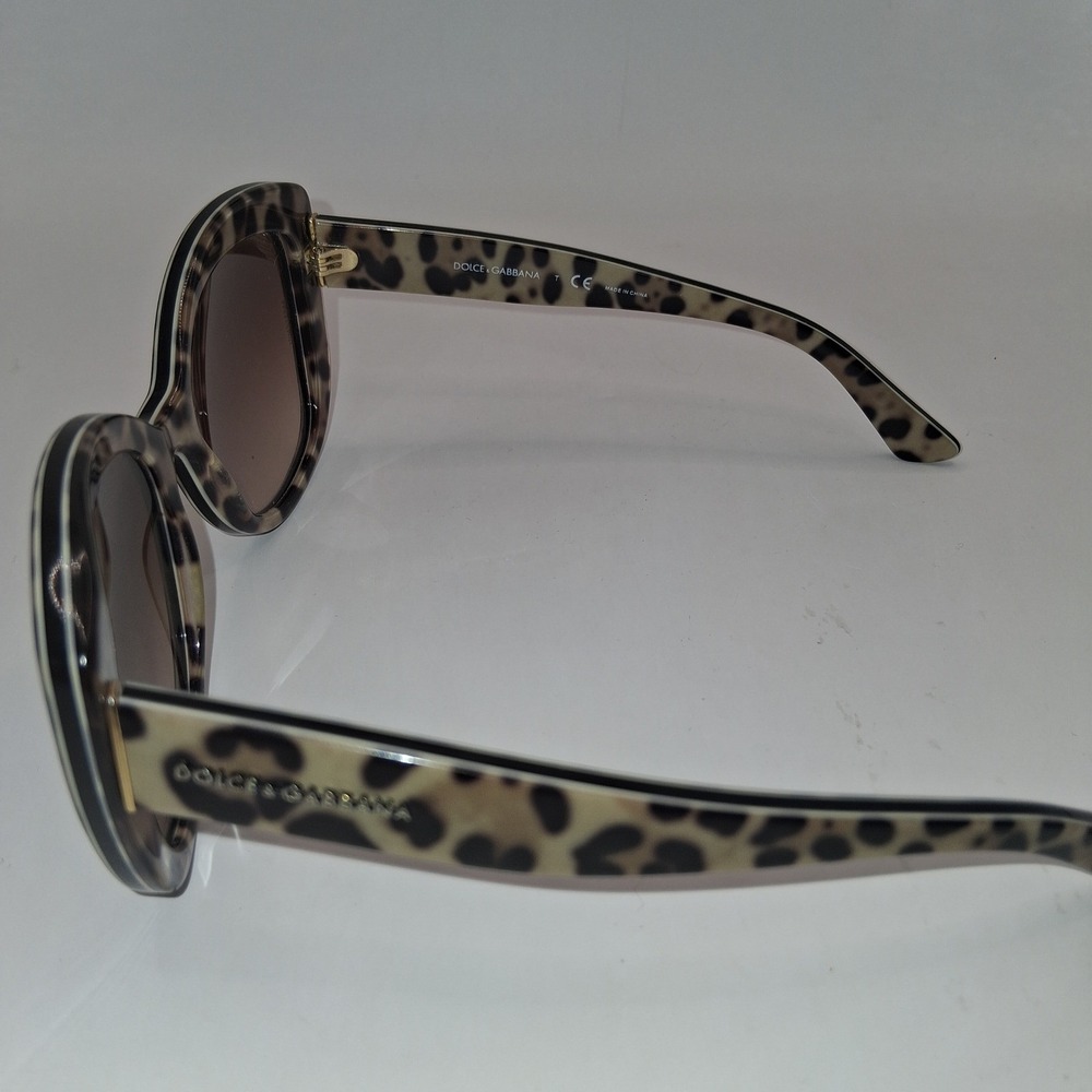 Dolce & Gabbana DG4233 Leopard Print Butterfly Sunglasses Brown Gradient 2870/13 - Picture 6 of 8
